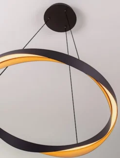 Lampa wisząca Yoffus LED złoto-czarna
