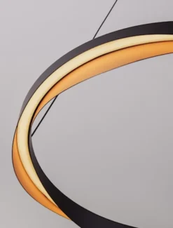 Lampa wisząca Yoffus LED złoto-czarna