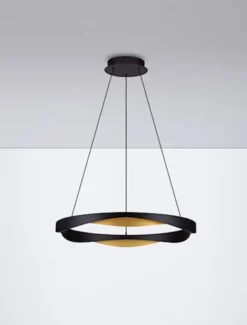 Lampa wisząca Yoffus LED złoto-czarna