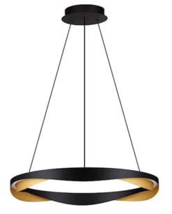 Lampa wisząca Yoffus LED złoto-czarna