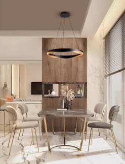 Lampa wisząca Yoffus LED złoto-czarna