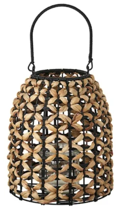 Lampion Pinto 28,5 cm brązowo-czarny