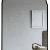 Lustro ścienne Auro 155x90 cm półowalne w czarnej ramie
