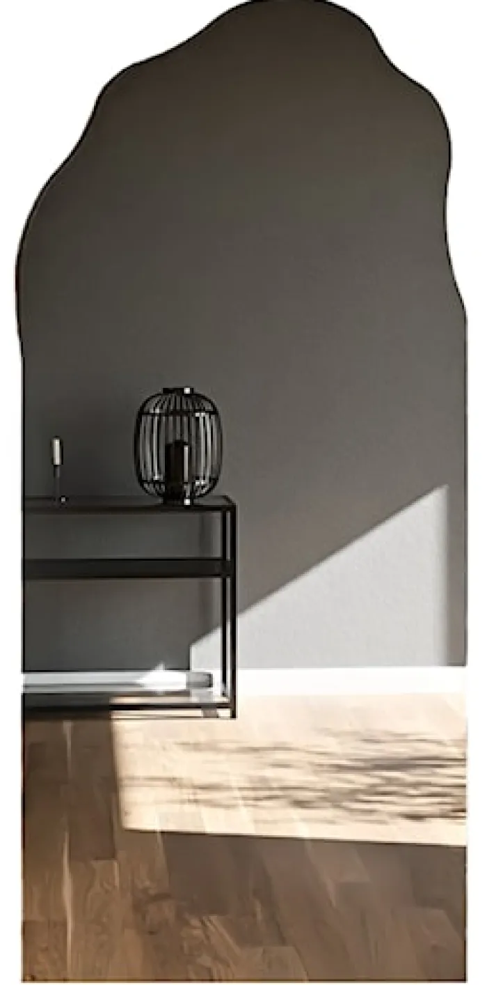 Lustro ścienne Auro 155x90 cm półowalne