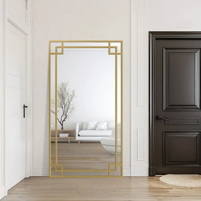 Lustro ścienne Gabriela 120x60 cm w złotej ramie