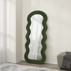 Lustro Confetto 160x70 cm w oliwkowej ramie