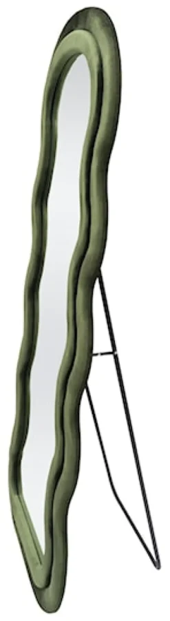 Lustro Confetto 160x70 cm w oliwkowej ramie