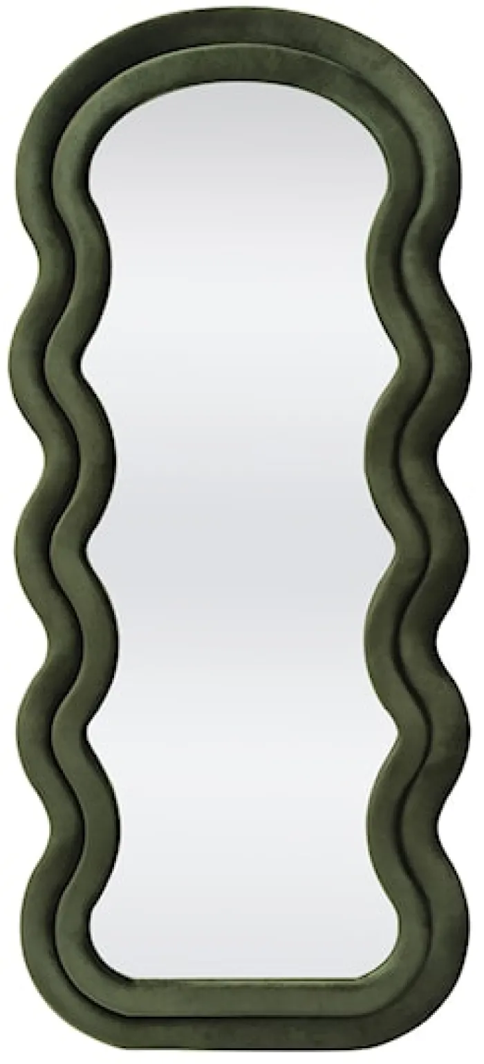 Lustro Confetto 160x70 cm w oliwkowej ramie
