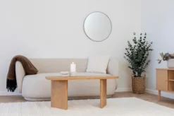 Lustro Magoita z czarną ramą średnica 60 cm