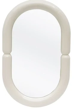 Lustro Noctiss 80x50 cm w białej ramie