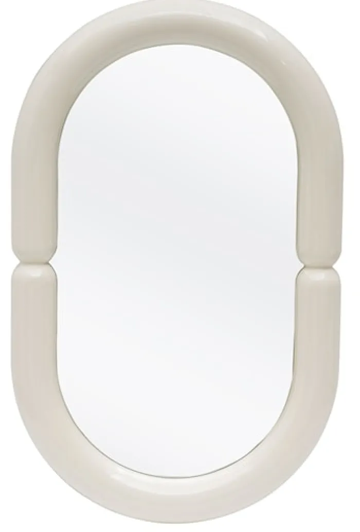 Lustro Noctiss 80x50 cm w białej ramie