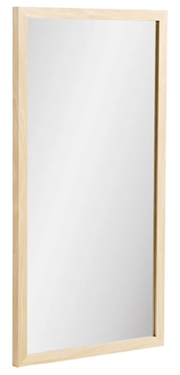 Lustro Scottsdale 75x45 cm w jasnobrązowej ramie