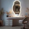 Lustro wiszące Museve z podświetleniem LED 90x45 cm