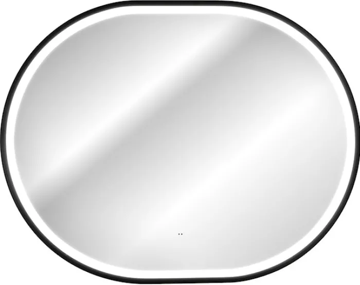 Lustro z oświetleniem LED Olimmi 90x70 cm w czarnej ramie