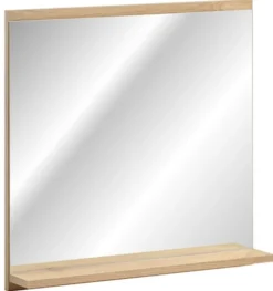 Lustro z półką Novia 60x57 cm dąb evoke