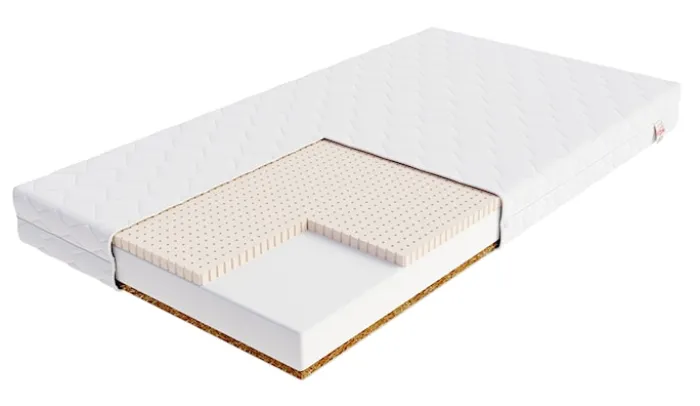 Materac piankowy 120x200 cm Pikolini z lateksem i kokosem dwustronny hipoalergiczny