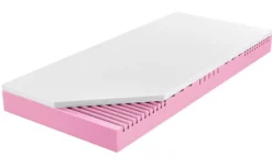 Materac piankowy 80x200 cm Sanana z pianką Visco, dwustronny, 7 stref twardości