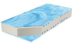Materac piankowy 80x200 cm Sornako z pianką żelową, dwustronny, 7 stref twardości