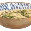 Miska Cherrey 20x6 cm drewno mango niebieska
