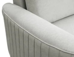 Narożnik z funkcją spania Pantano L-kształtny z pojemnikiem szary velvet łatwoczyszczący lewostronny