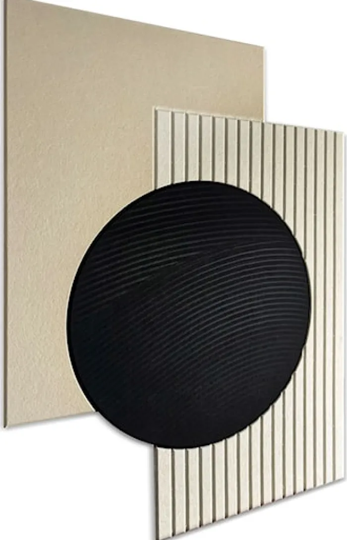 Obraz akustyczny Form 120x90 cm czarno-beżowy