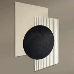 Obraz akustyczny Form 120x90 cm czarno-beżowy