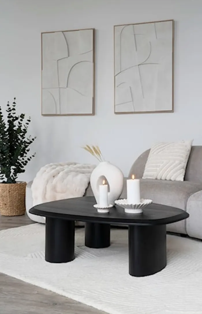 Obraz Chatory 60x90 cm II biały