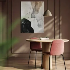 Obraz Kiss 100x70 cm z ręcznie malowanymi elementami