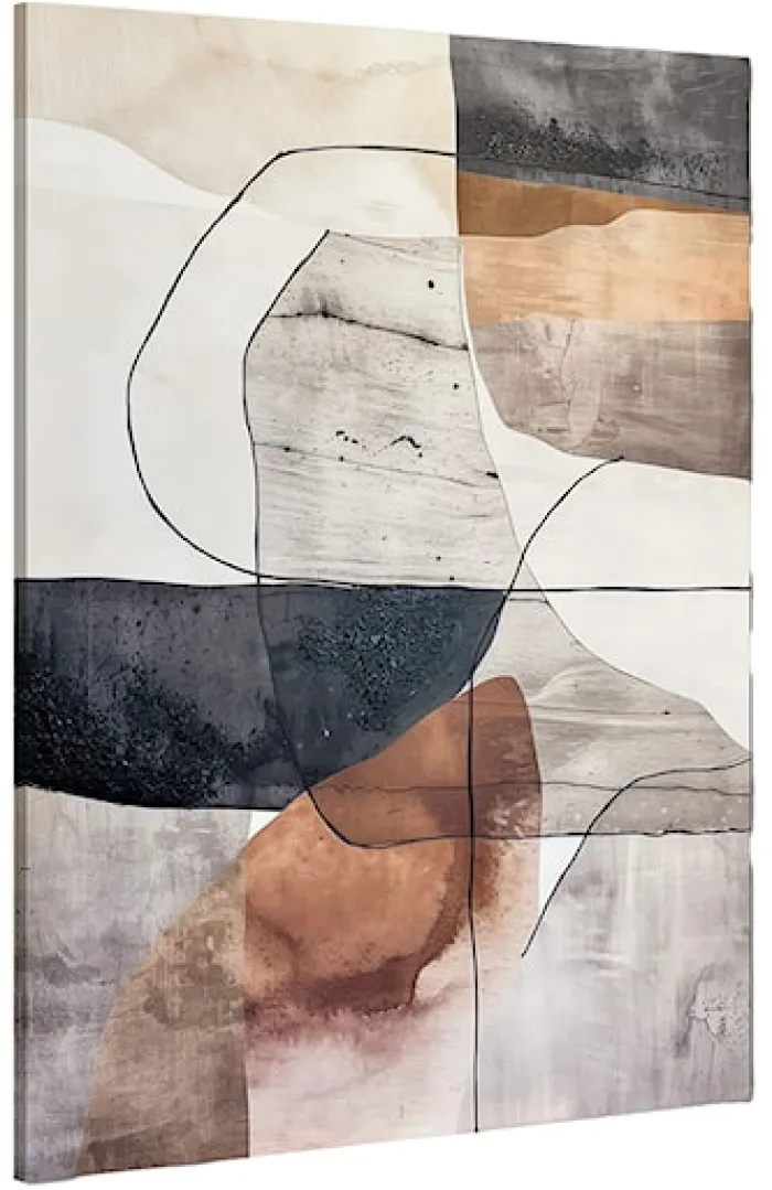 Obraz Mars 100x70 cm z ręcznie malowanymi elementami