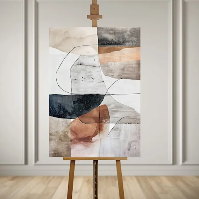 Obraz Mars 100x70 cm z ręcznie malowanymi elementami