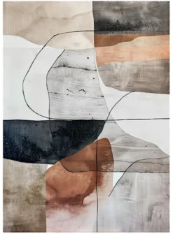 Obraz Mars 100x70 cm z ręcznie malowanymi elementami