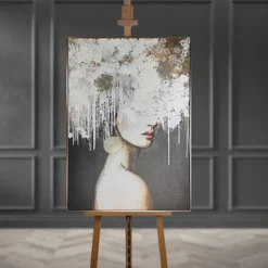 Obraz Mary 100x70 cm z ręcznie malowanymi elementami