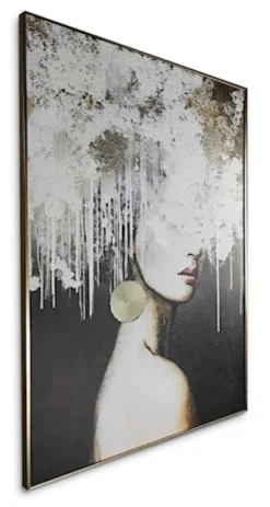 Obraz Mary 100x70 cm z ręcznie malowanymi elementami