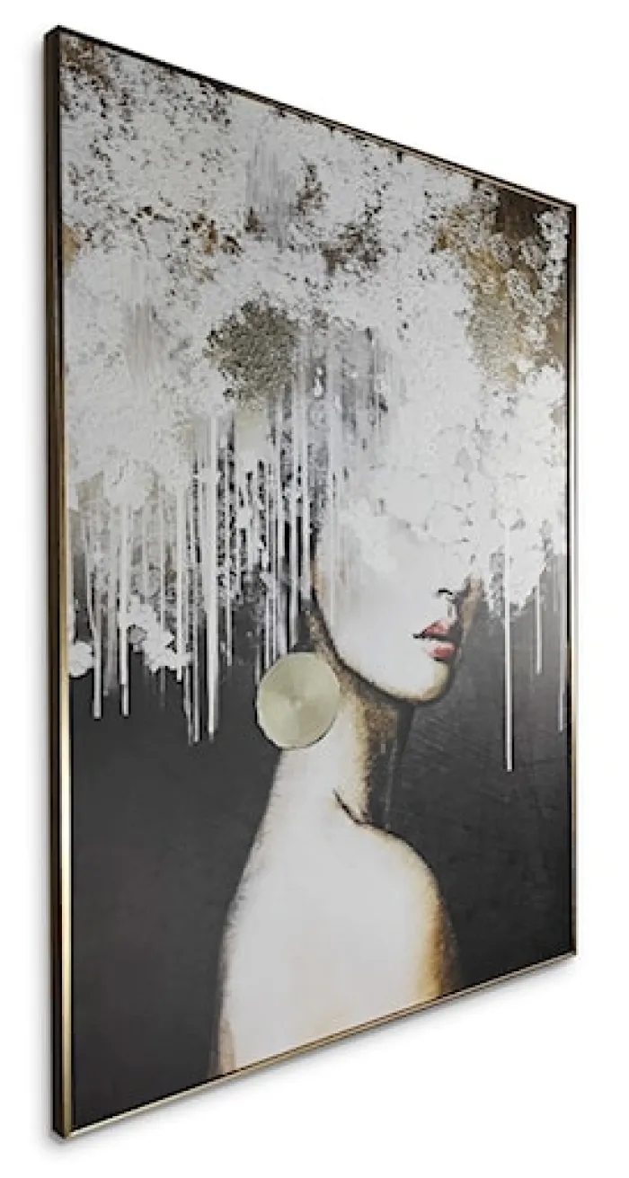 Obraz Mary 100x70 cm z ręcznie malowanymi elementami