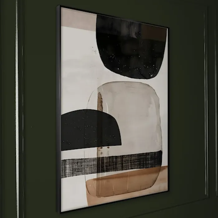 Obraz w czarnej ramie Layered 70x50 cm