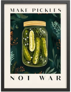 Obraz w czarnej ramie Pickles 40x30 cm