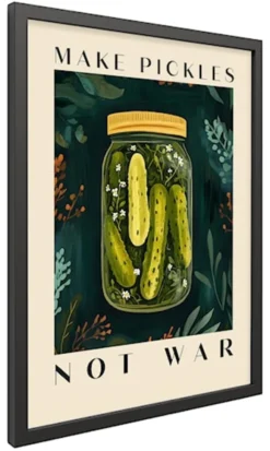 Obraz w czarnej ramie Pickles 40x30 cm