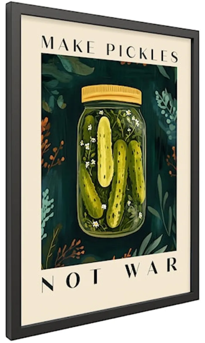 Obraz w czarnej ramie Pickles 40x30 cm
