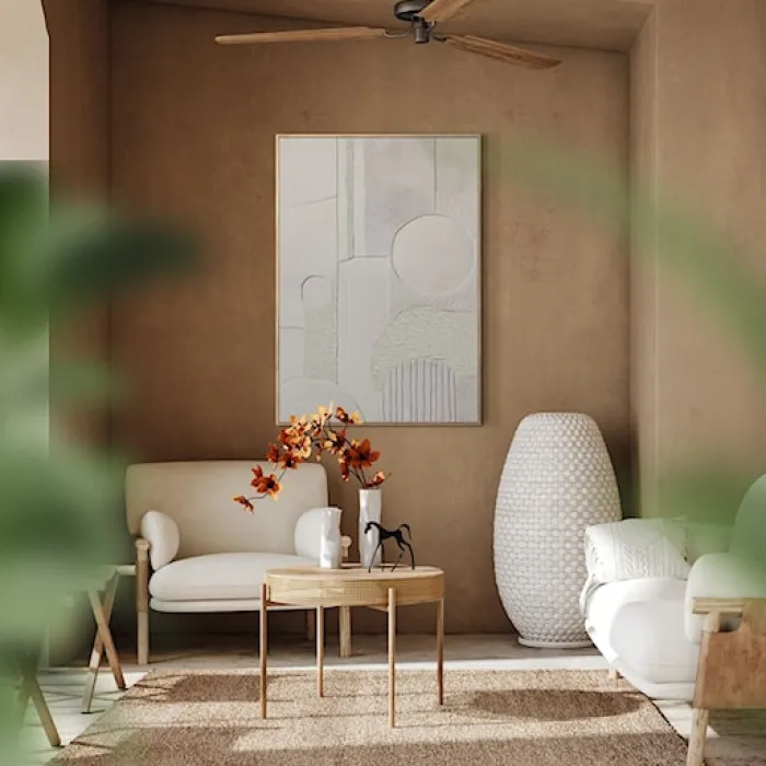 Obraz w ramie Landscape 100x70 cm z ręcznie malowanymi elementami
