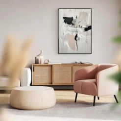 Obraz w ramie Traffic 100x70 cm z ręcznie malowanymi elementami