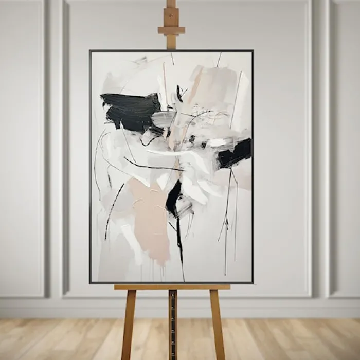 Obraz w ramie Traffic 100x70 cm z ręcznie malowanymi elementami