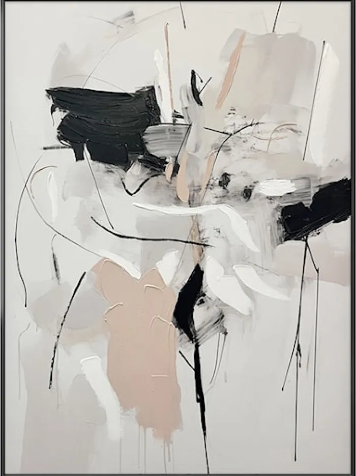 Obraz w ramie Traffic 100x70 cm z ręcznie malowanymi elementami