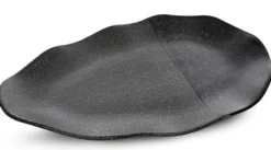 Patera Mandi z glinki ceramicznej 41 cm czarna