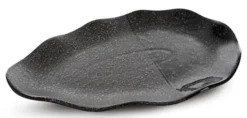 Patera Mandi z glinki ceramicznej 31 cm czarna