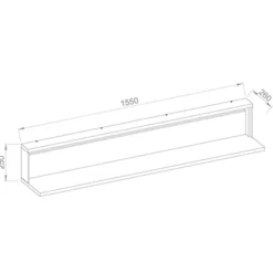 Półka Quant 155 cm
