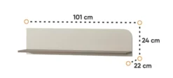 Półka wisząca Harmony 101 cm kaszmir