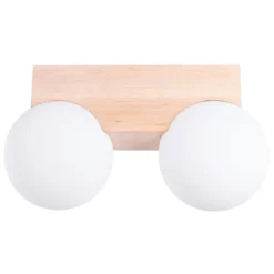 Plafon Bulbo 2 naturalne drewno
