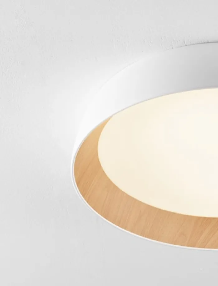 Plafon Kessov LED brązowo-biały