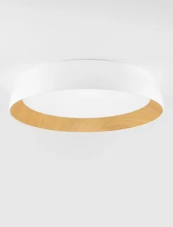 Plafon Kessov LED brązowo-biały