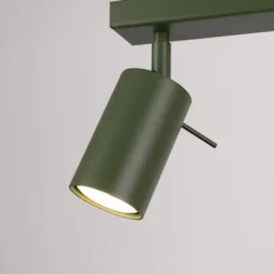 Plafon Ring 6L zielony oliwkowy